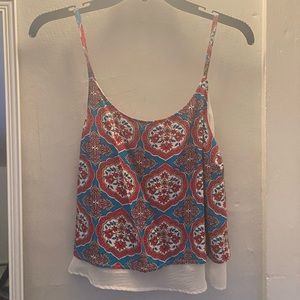 FREE W PURCHASE Stoosh Red and Blue Print Tank Top